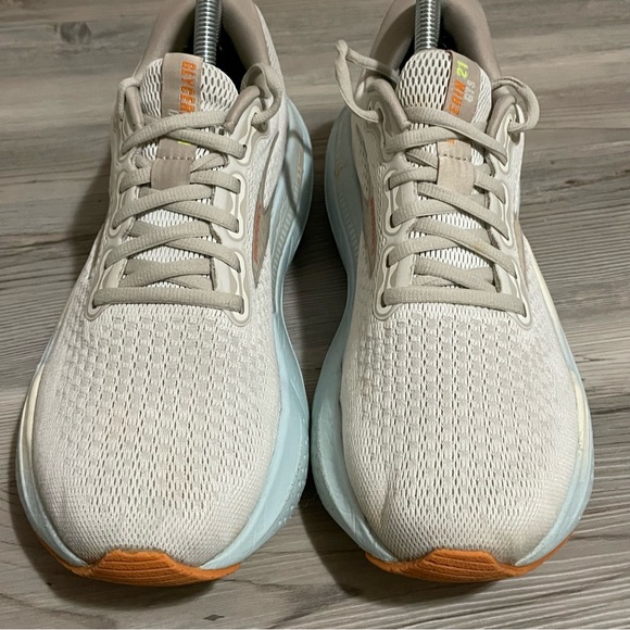 BROOKS Glycerin 21 Running Shoes Coconut Aqua Autumn Sunset Size 9.5 Women's - Picture 3 of 9